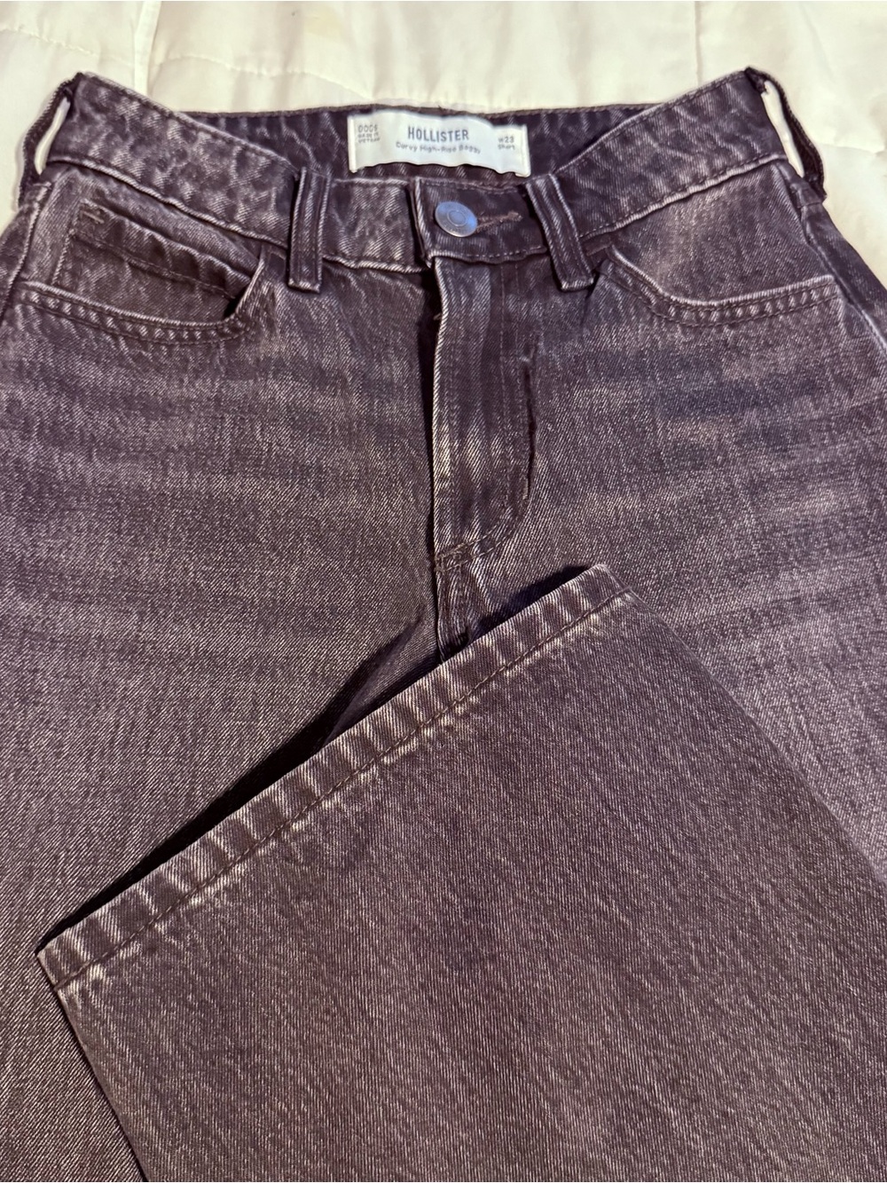 Hollister juniors Faded Black Straight Jeans